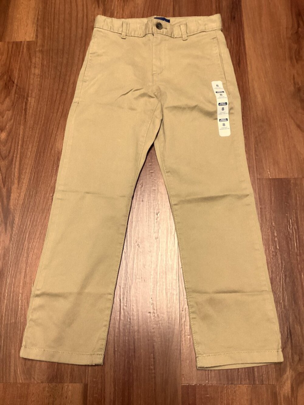 Boy's Children's Place Tan Khaki, Straight Leg Cotton Pants. Size 8.